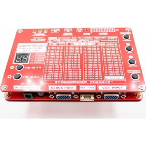 T-80S Panel Test Tool LED LCD Screen Tester for Laptop Repair Inverter Built-in 80 Programs with Power Adapter
