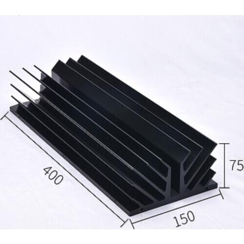 Power Amplifier Heat Dissipation Professional Radiator DIY Chassis Heatsink W150 H75 D400 Radiator Suitable for Class A