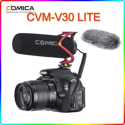 Comica CVM-V30 LITE Video Microphone Condenser Volgging Recording Mic for Canon Nikon Fuji DSLR Camera,Microphone for Smartphone