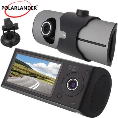X3000 Dual lens Camera 2.7" TFT LCD Car DVR with GPS And 3D G-Sensor Digital Zoom Dash Cam Video Camcorder Cycle Recording