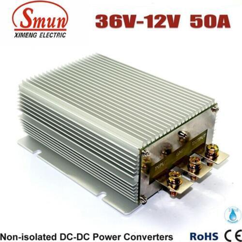 Waterproof IP68 36VDC to 12VDC 50A 600W Buck DC-DC Converter Power Supply