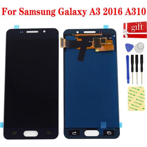 For Samsung Galaxy A3 2016 A310 lcd A310F A310H A310M A310Y LCD Display Screen Module Touch Screen Digitizer Sensor Assembly