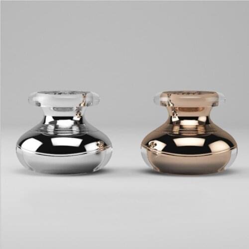 15g rose gold acrylic plastic cream bottle/jar/pot for eye cream/essence/night cream/moisturizer/gel/skin care cosmetic packing