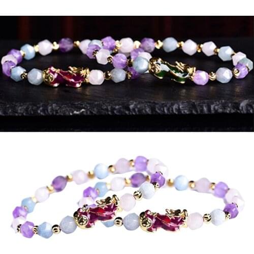 2 X Feng Shui Pixiu Bracelet Attract Money Jewelry for Men Women