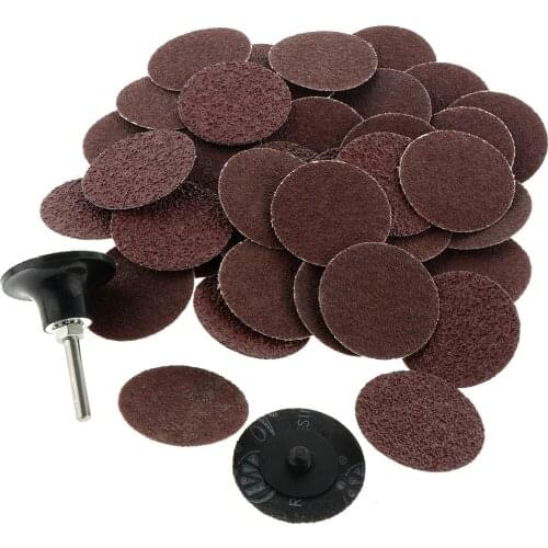 2in 40PCS Sanding Discs Pad Kit Drill Grinder Rotary Tools with Backer Plate