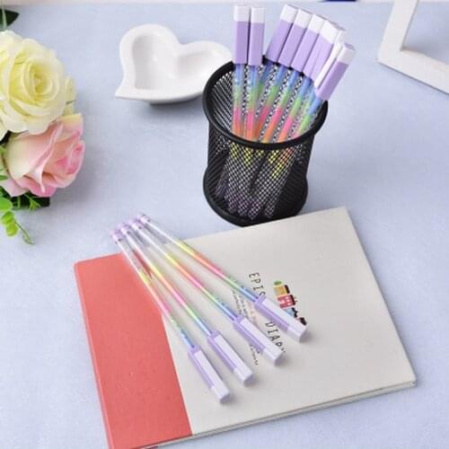 3 Packs of Cute Kawaii Color DIY Ballpoint Pen Color Chalk Drawing Rainbow Gel Pen Graffiti Pen Childrens Diary Decoration