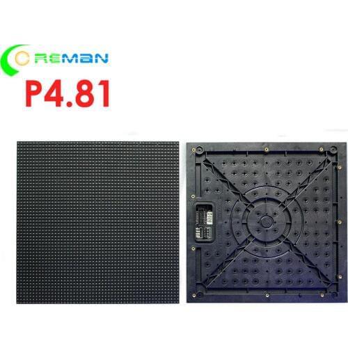 Aliexpress low price pantalla led module p4.81 P4.8 , Indoor 500x500 500x1000 led video panel slim led cabinet module p4.81