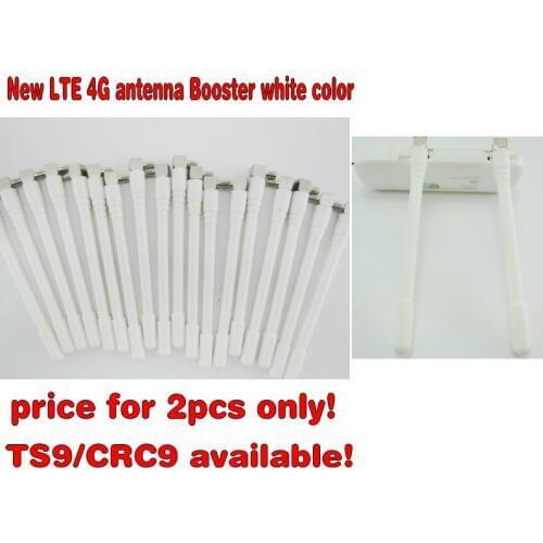 White color 2pcs New LTE 4G antenna Booster for HuaWei E8372 E398 E5372 E5577 E5786/ ZTE mf823 3G 4G LTE Aerial TS9 Connector