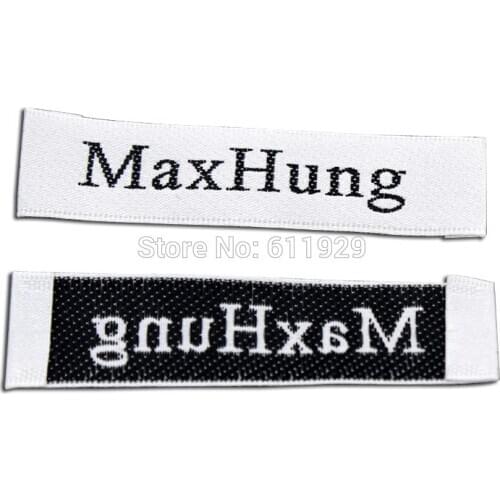 Free shipping custom clothing woven label/embroidered main labels/garment printed tags/collar labels/brand/logo 1000 pcs a lot