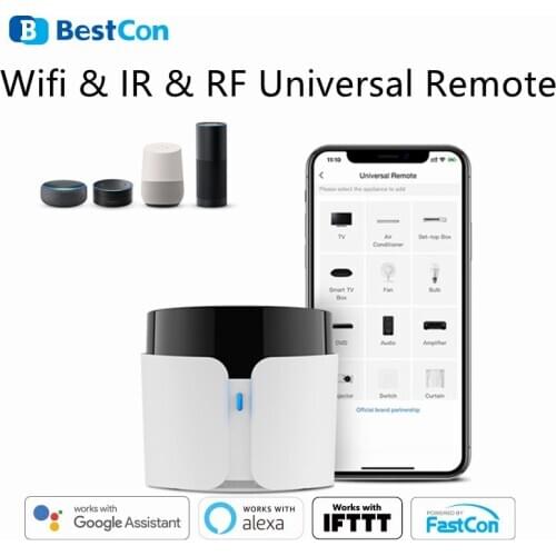 BroadLink Bestcon RM4C Pro Smart Wifi IR & RF Universal Remote Switch Controller Alexa Google Home Voice Control Domotica System