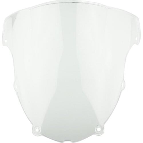 Black Motorycle ABS Double Bubble Windshield Windscreen Protector For Kawasaki ZX6R ZX-6R 636 2003-2004 2003 2004 6r 03 04