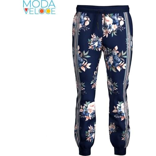 3d print Floral Tropic Exotic Mens Sweatpants Sportswear Elastic Waist Casual Cotton Track Pants Stretch Trousers Male Jogger