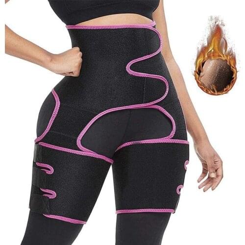 FitnessElastic Slimming Butt Lifter Double Compression High Arm And Waist Trainer Thigh Trimmer Body Shaper Sweat Band For Women