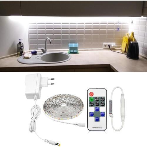Flexible Dimmer LED Light For Room Wardrobe Light Lamp Cupboard Closet Stairs Led Under Cabinet Leds Kitchen High Brightness