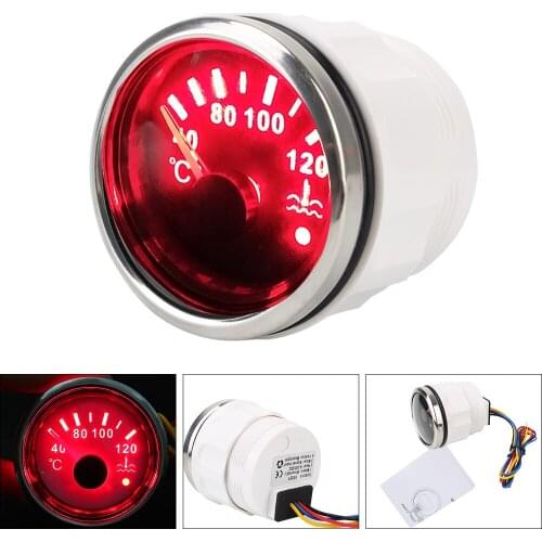 Car Truck Boat Moto Meter Water Temp Gauge Waterproof Smart alert Temperature Sensor Auto Accessories Vehicle Indicator 40-120
