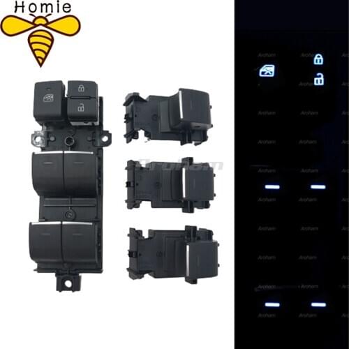 Backlight Lighted LED Power Single Window Switch Set for Toyota RAV4 RAV 4 2019 2020 Left Driving With High Quality