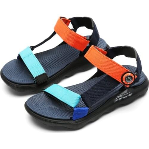 NEBAISEN Summer Big Kids Lightweight Sandals Boys Slides Children Summer Beach Sandals for Little Kids Shoes EU30-40