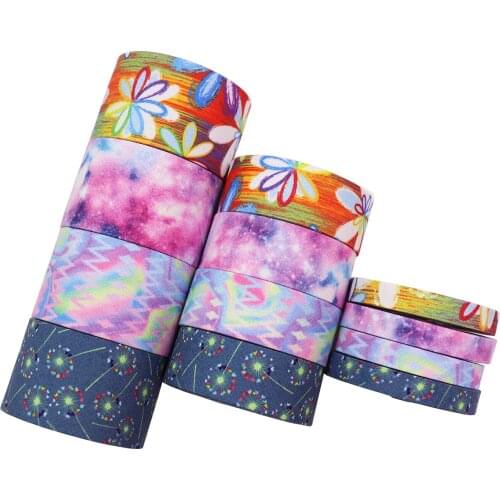 5 yards Printed embossed ribbon, starry sky webbing, handmade bowknot, hair accessories, hairpin, material accessories