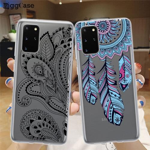 Mandala Lace Flower Shell For Samsung Galaxy A52 A02 A12 A32 A42 Clear Soft Case For Samsung Galaxy A72