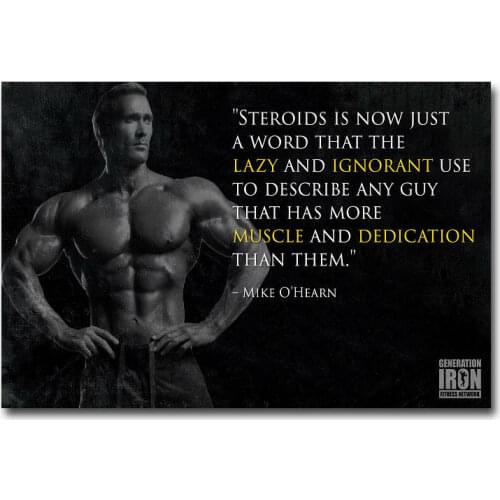 Mike OHearn Bodybuilding MotivationalSilk Cloth Poster Art Bedroom Decoration