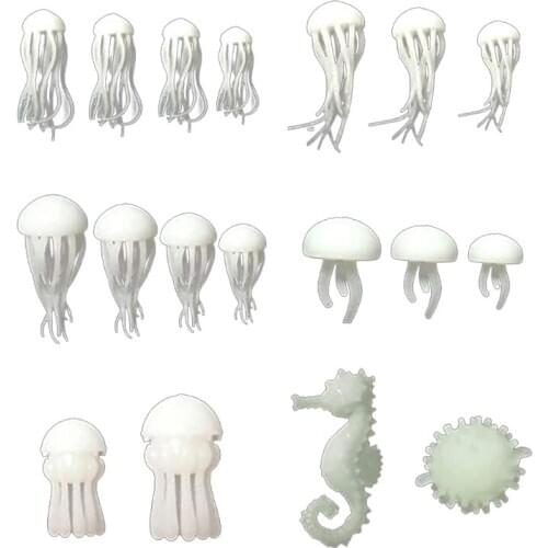 Mini Jellyfish Resin Filler Resin Mold Filler Seahorse Pufferfish Filling Model
