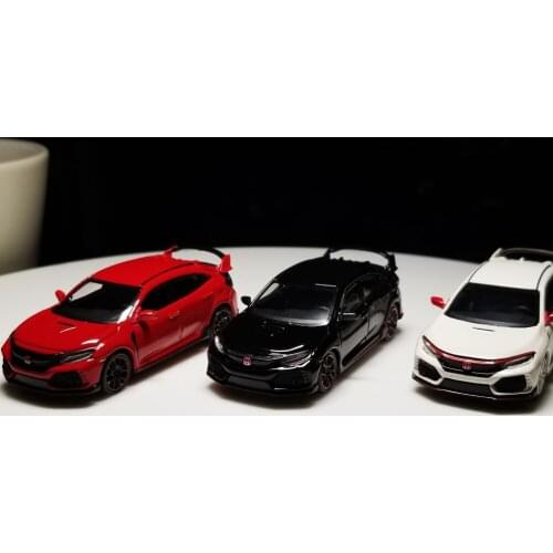 1:64 HONDA CIVIC FK8 RED Alloy model Vintage car Metal toys for childen kids diecast gift