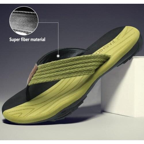 Trend Summer Mens Flip Flops Male Beach Slippers Water Sports Sneakers Indoor Outdoor Home Flats Shoes Walking Swimming Bathing