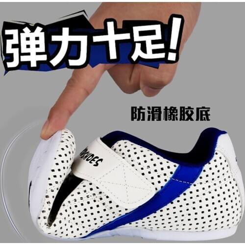 New arrival Taekwondo shoes Good quality Fitness karate shoes adult child training competition WTF approved sport Thai Chi shoes