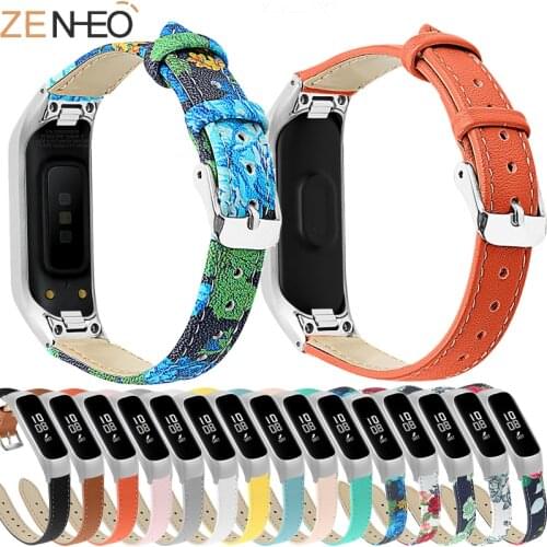New fashion Leather strap for Samsung Galaxy fit-e SM-R375 watch straps with real leather frame strap replacement watch straps