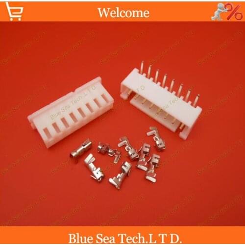 Sample,20 sets 8 Pin XH 90 angle bend Pin Connector 2.54mm XH-8P plug for PCB/Automotive/electronic circuit ect.Free Shipping