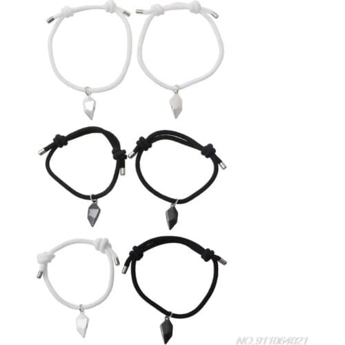 Couple Bracelets a Pair of Love Bracelets Wishing Stones Lovers Bracelets Broken Heart Stitching Lucky Stones Bracelet wholesale