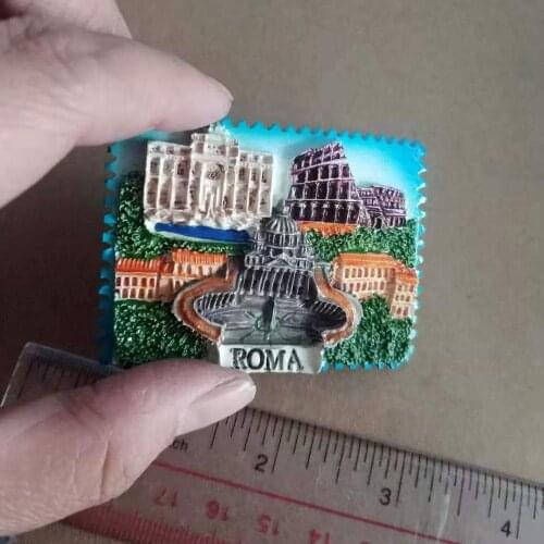 Rome Trevi Colosseum Fridge Magnet