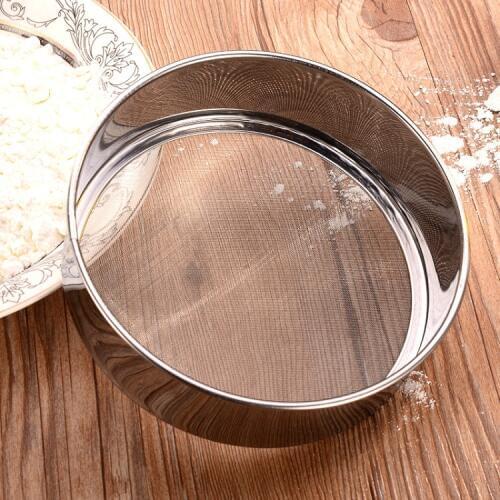 Rushed Mat Transport Tools Stainless Steel Rice Flour Sieve In Bulk Diameter 15cm High 4.5cm 60 Mesh