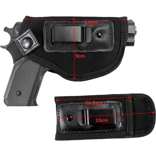 Universal Tactical Gun Holster Carry Holsters Belt Right Hand Pistol Waist Holster Case With Magazine Pouch Outdoor Hunting Tool