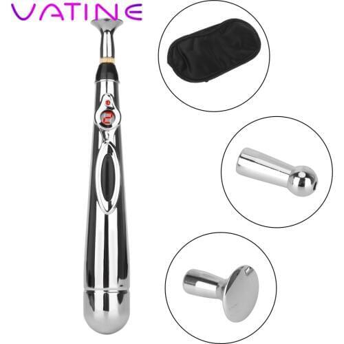 VATINE Sex Toys for Man Woman Electric Shock Stick Electro Fantasy Wand Breast Clitoris Penis Massage Nipple Stimulator