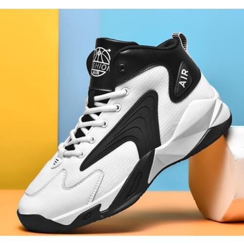 High-top Basketball Shoes for Men Sneakers Breathable Light Basketball Sneakers Outdoor Sport Shoes Male Training Ankle Boots
