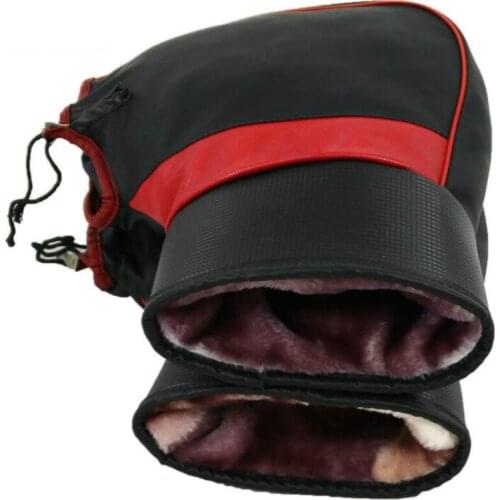 Winter Moto Gloves PU Leather Waterproof Windbreak Thermal Gloves Electric Motorcycle Snow Motorcycle Handlebar Glove for Ktm