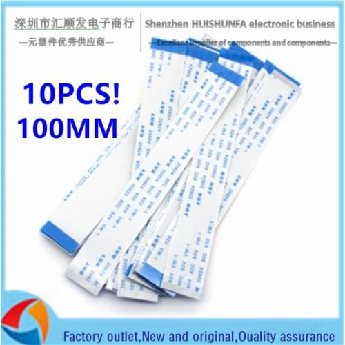 10PCS!!! 100MM FPC FFC cable spacing 0.5/1.0MM 4/8P/10P/14/16/20/24/30/32/34/40P 10CM