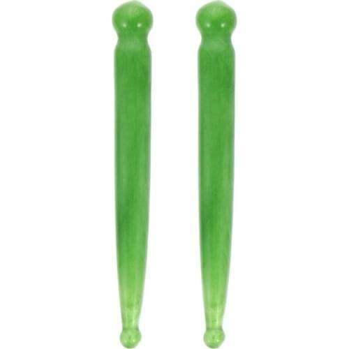 2pcs Beeswax Massage Stick Acupuncture Massage Pen Trigger Point Treatment Massage Sticks Massage Bar Hand Massage Tool
