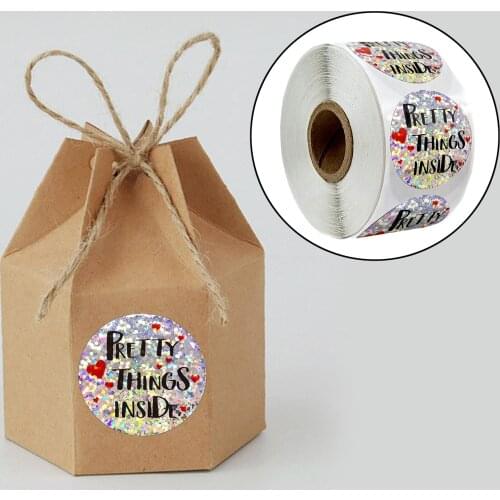 500pcs Round Paper Stickers Sealing Food Cookies Stickers Labels Permanent