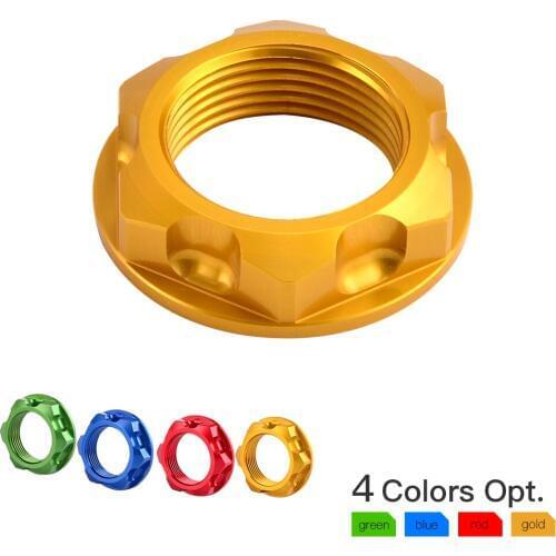 Motorcycle CNC Aluminum Steering Stem Nut For Suzuki RMZ250 RMX250 DRZ400S DRZ400E DRZ400SM V-STROM 650 1000