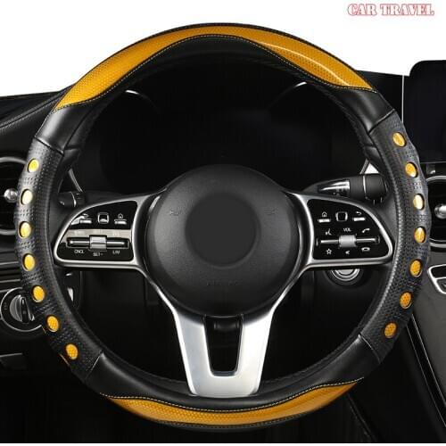 CAR TRAVEL Microfiber Leather Car Steering Wheel Cover For Chevrolet Cruze Captiva Lacetti Aveo Niva Spark Sonic Trax Camaro