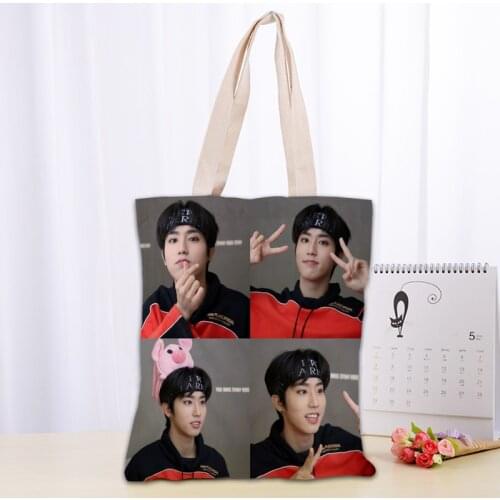 Stray Kids Han Jisung Tote Bag Women Canvas Fabric Bags Eco Reusable Shopping Bags Traveling Beach Casual Useful Shoulder Bag