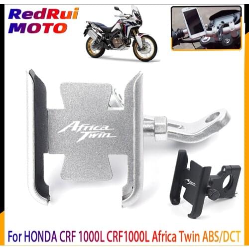 For HONDA CRF 1000L CRF1000L Africa Twin ABS/DCT Motorcycle CNC Handlebar Rearview Mirror Mobile Phone Holder GPS stand bracket