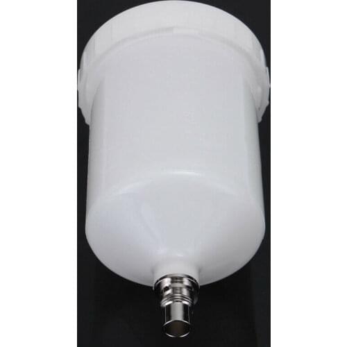 Tool Spray Cup Pot 180x100x13mm 600ML Connector Jet Container For SATA Sprayer HVLP Paint Replacement White