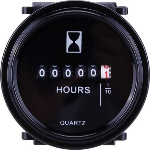 Mechanical Hour Meter 12v 24v 36v Mini Hour Meter Marine Boat Engine 2" Round Waterproof Gauge Car Trucks Counter Instruments