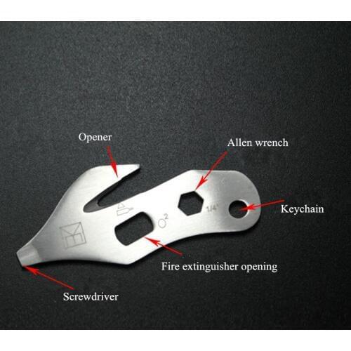 EDC Stainless Steel Multipurpose Screwdriver Multi Tool Key Survival Utility Hiking Camping Outdoor Mini Gadget