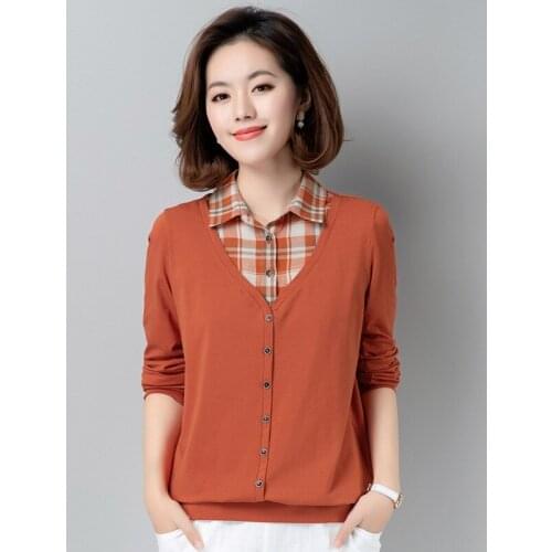 2020 New Winter And Autumn Women Long Sleeve Tshirts Fashion Casual Cotton Shirts