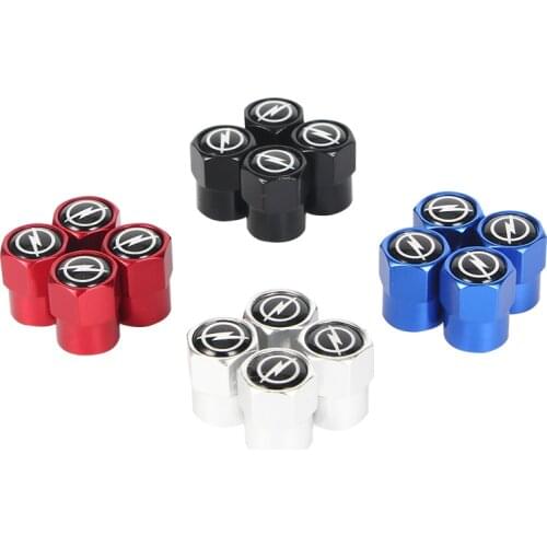 New 4PCS Auto Wheel Tire Valve Stem Caps Cover For OPEL Corsa Insignia Astra Antara Meriva Zafira Car accessories