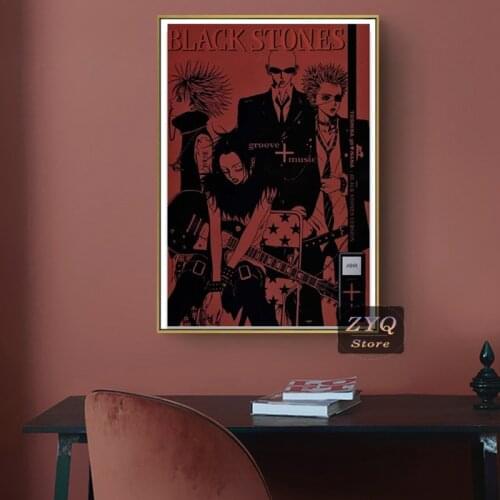 Black Stone Nana Anime Poster Canvas Art Poster and Wall Art Picture Print Modern Family Bedroom Decor Posters